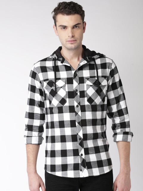 

Celio Men Black & White Checked Casual Shirt