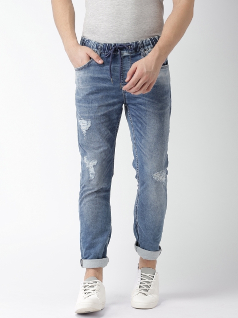 

Celio Men Blue Skinny Fit Mid-Rise Mildly Distressed Stretchable Jeans