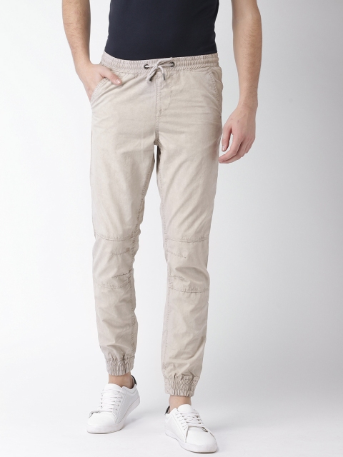 

Celio Men Beige Slim Fit Solid Joggers