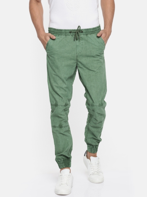 

Celio Men Green Slim Fit Solid Joggers