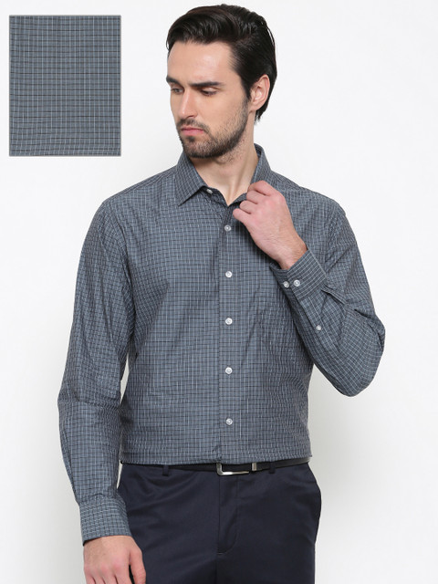 

Arrow Men Blue Regular Fit Checked Formal Shirt