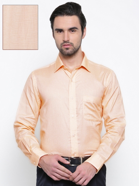 

Arrow Men Yellow Regular Fit Checked Formal Shirt