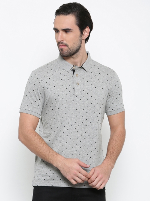 

Arrow Blue Jean Co. Men Grey Printed Polo T-shirt
