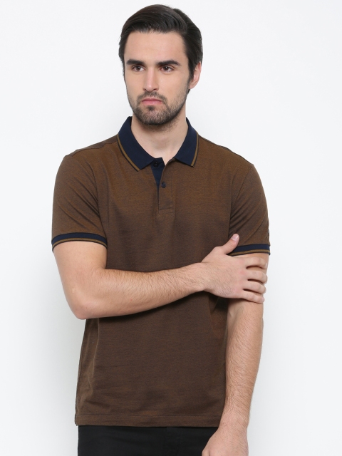 

Arrow Sport Men Brown Solid Polo T-shirt