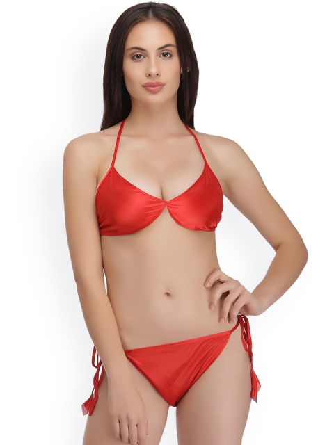 

Clovia Red Lingerie Set BP0919P04O