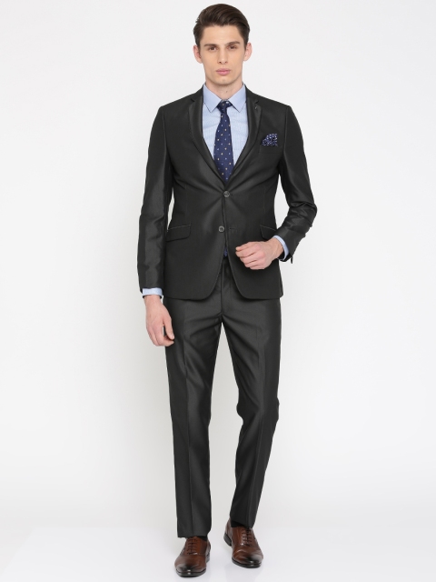 

Peter England Charcoal Grey Slim Euro Fit Single-Breasted Party Suit