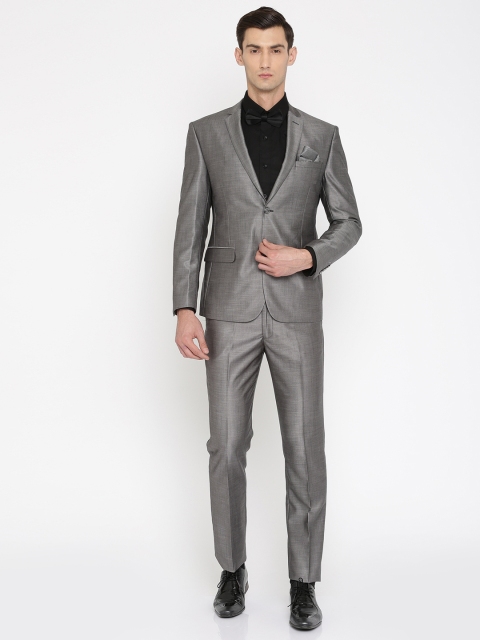 

Peter England Grey Slim Euro Fit Single-Breasted Party Suit