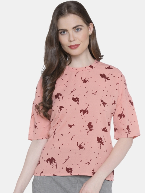 

Annabelle by Pantaloons Women Peach Printed Top