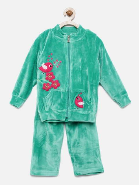 

Sweet Dreams Girls Green Solid Night suit 400576