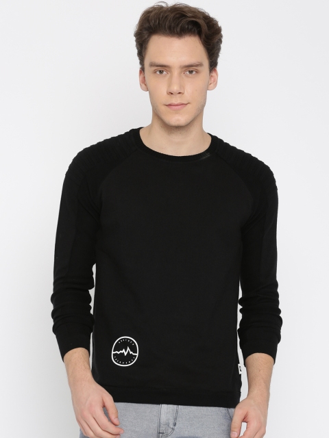 

Jack & Jones Men Black Solid Cardigan
