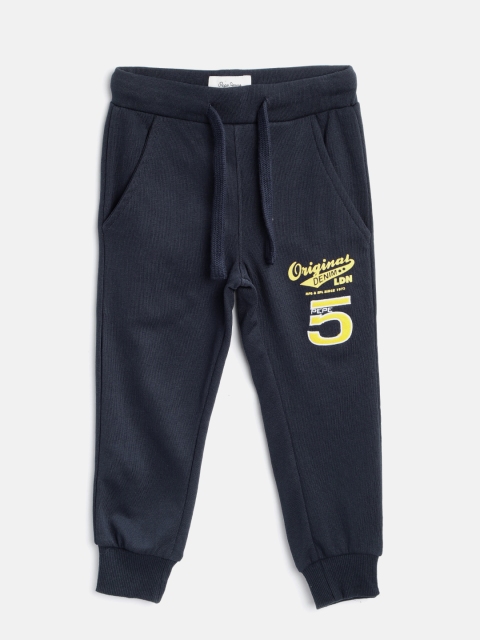 

Pepe Jeans Boys Navy Blue Solid Joggers