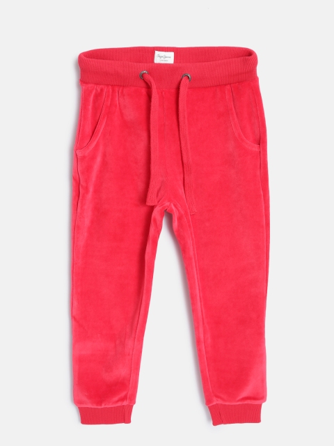 

Pepe Jeans Girls Red Solid Joggers
