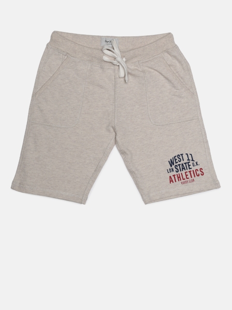 

Pepe Jeans Boys Beige Solid Shorts