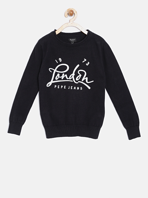 

Pepe Jeans Girls Black Printed Sweater
