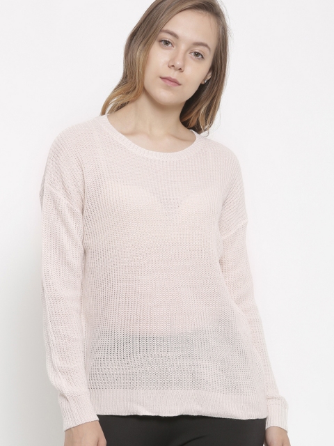 

FOREVER 21 Women Cream-Coloured Pullover