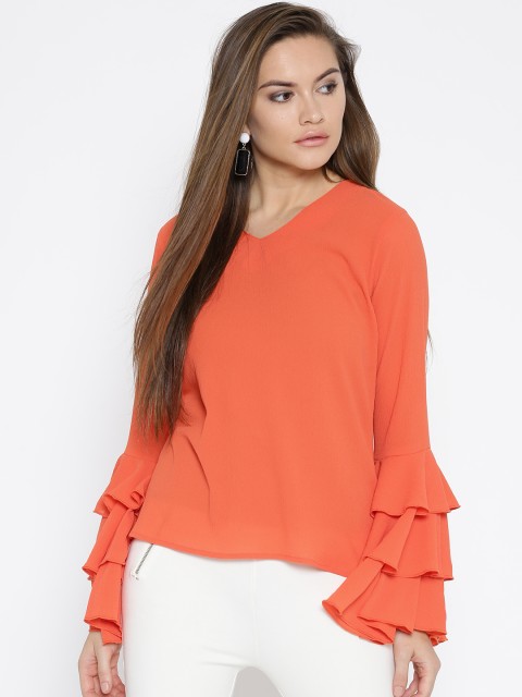 

Noi Women Orange Solid Top