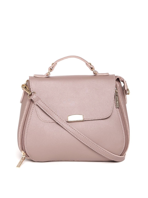 

Lino Perros Mauve Solid Satchel with Sling Strap