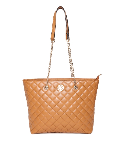 

Lino Perros Tan Brown Quilted Shoulder Bag