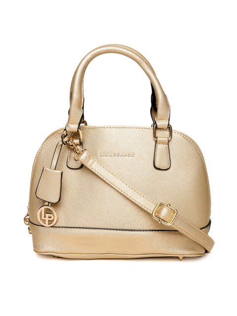 

Lino Perros Gold-Toned Solid Handheld Bag