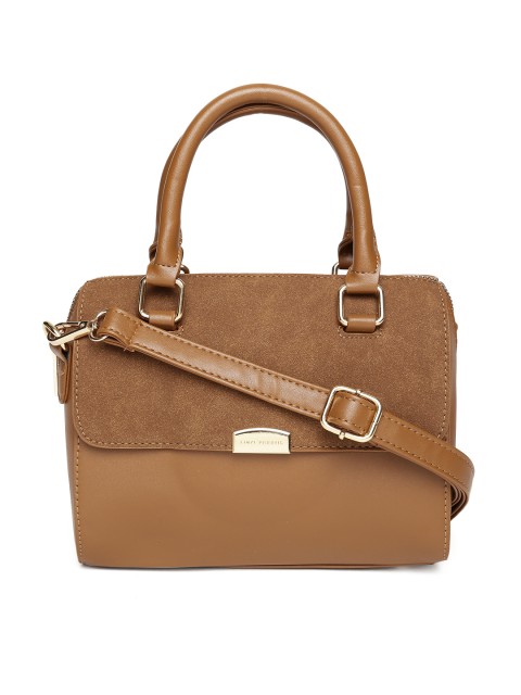 

Lino Perros Brown Solid Handheld Bag