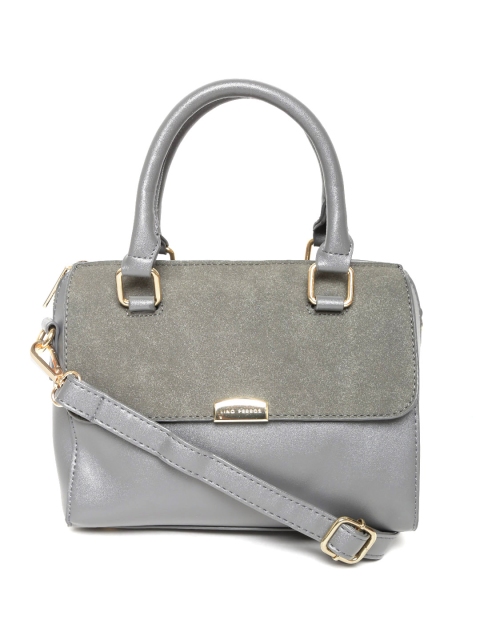

Lino Perros Grey Solid Handheld Bag with Sling Strap