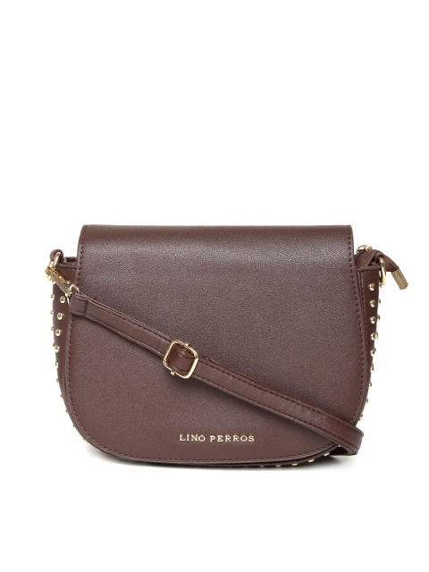 

Lino Perros Brown Solid Sling Bag