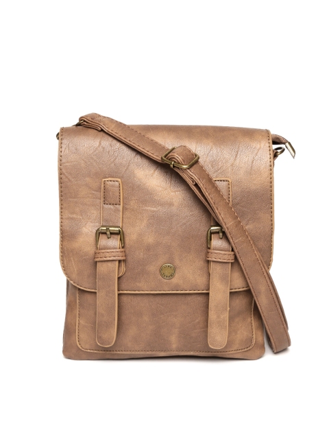 

Lino Perros Brown Solid Sling Bag