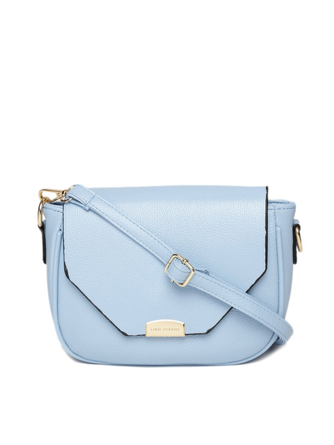 

Lino Perros Blue Solid Sling Bag