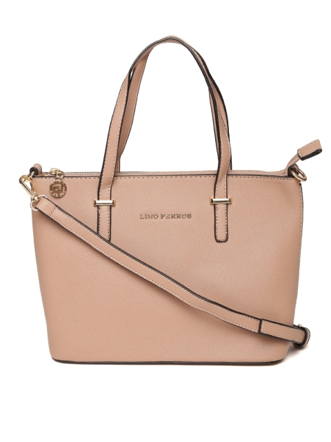 

Lino Perros Dusty Pink Solid Shoulder Bag with Sling Strap