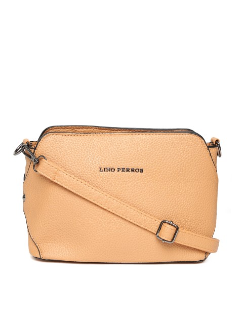 

Lino Perros Brown Solid Sling Bag