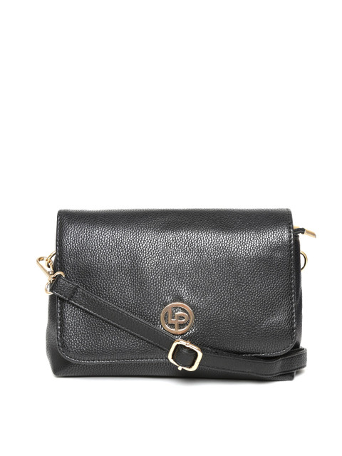 

Lino Perros Black Solid Sling Bag