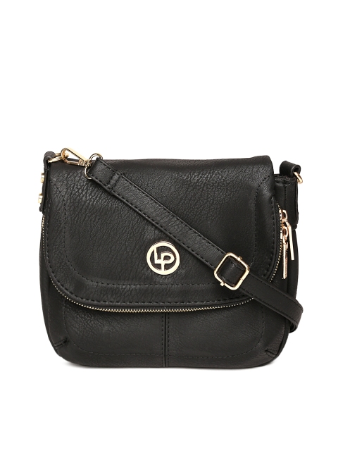 

Lino Perros Black Solid Sling Bag