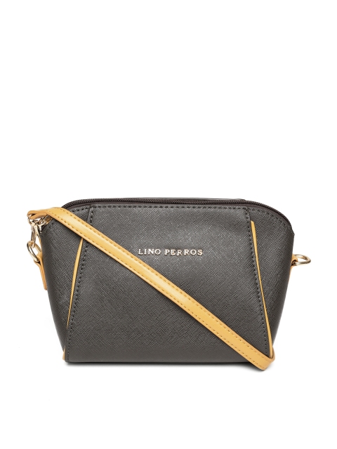 

Lino Perros Charcoal Grey Sling Bag
