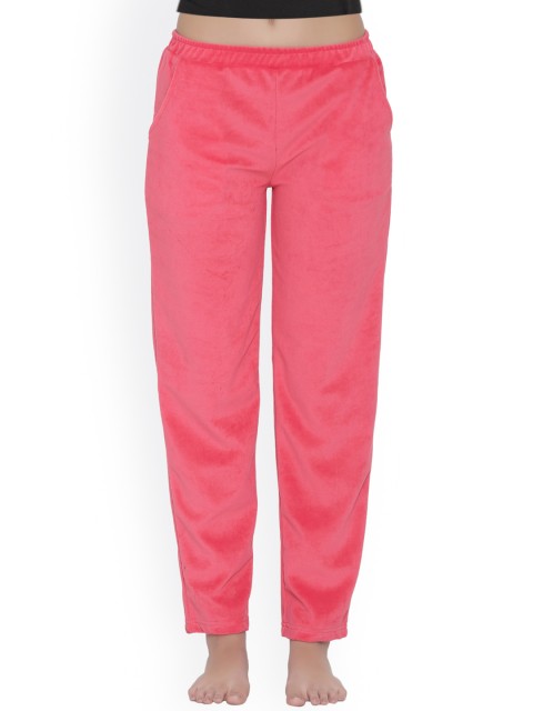 

Clovia Pink Velvet Pyjamas LB0139P22XL