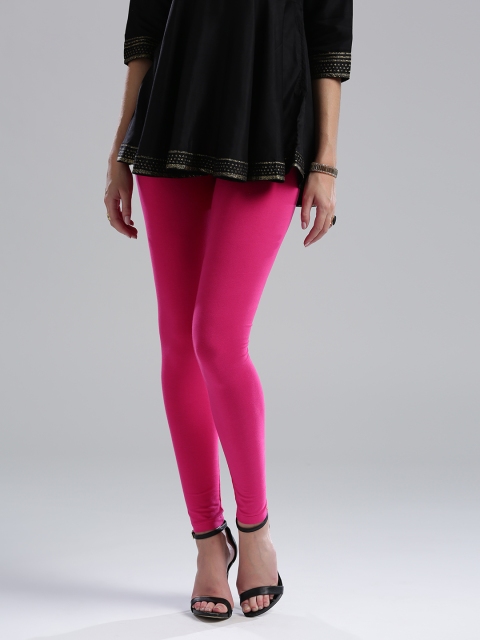 

W Pink Ankle-Length Leggings