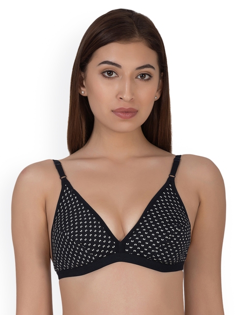 

Clovia Blue Printed Non-Wired Non Padded Everyday Bra
