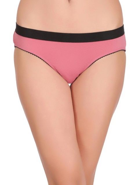 

Clovia Women Pink & Black Bikini Briefs PN2027P22XL