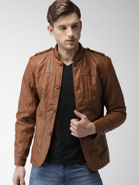 

Fort Collins Men Brown Solid Tailored Jacket