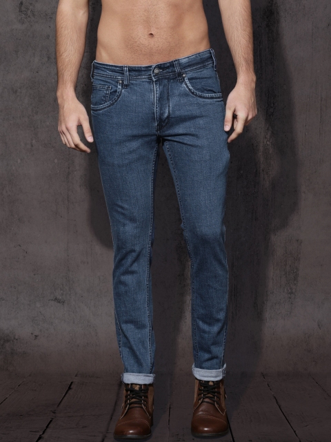 

RDSTR Men Blue Skinny Fit Mid-Rise Clean Look Stretchable Jeans