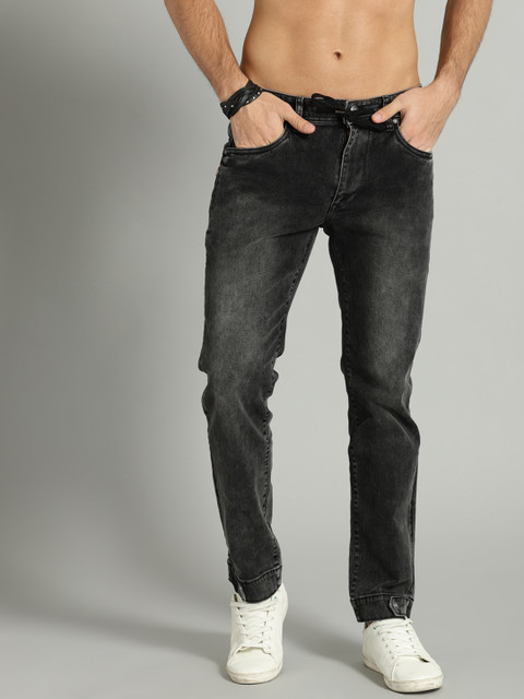 

Roadster Men Black Slim Fit Mid-Rise Clean Look Stretchable Jeans