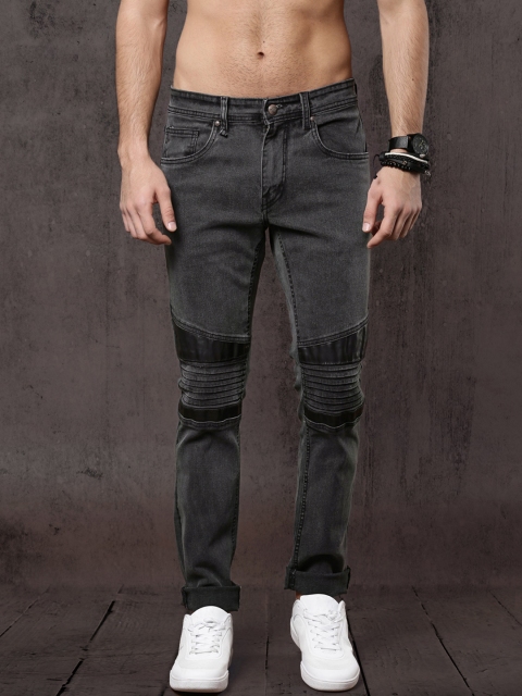 

RDSTR Men Charcoal Grey Skinny Fit Mid-Rise Clean Look Stretchable Jeans