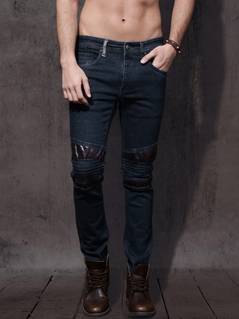 

RDSTR Men Blue Skinny Fit Mid-Rise Clean Look Stretchable Jeans
