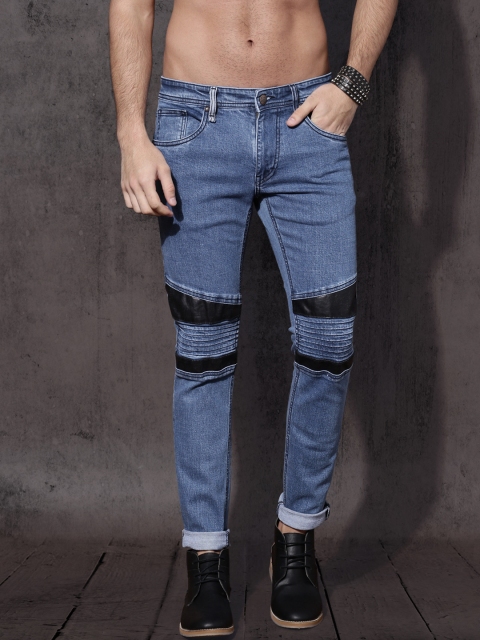 

RDSTR Men Blue Skinny Fit Mid-Rise Clean Look Stretchable Jeans