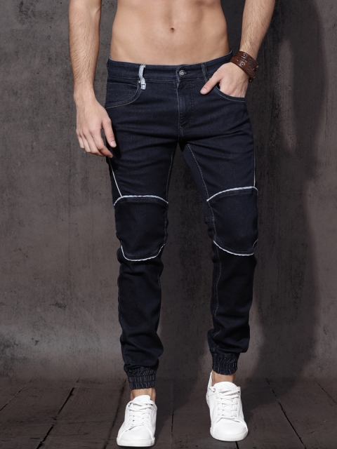 

Roadster Men Blue Slim Fit Mid-Rise Clean Look Stretchable Joggers