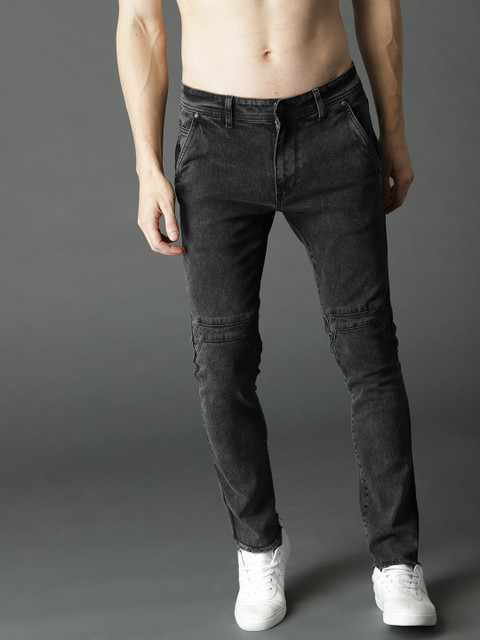 

RDSTR Men Charcoal Grey Skinny Fit Mid-Rise Clean Look Stretchable Jeans