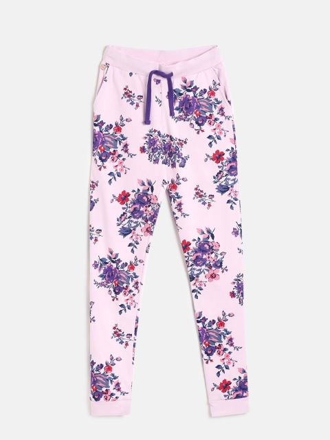 

U.S. Polo Assn. Kids Girls Pink Printed Joggers