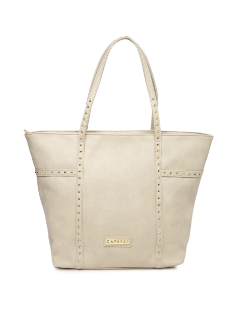 

Caprese Cream-Coloured Studded Shoulder Bag