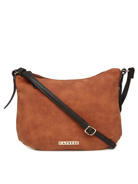 

Caprese Brown Solid Sling Bag