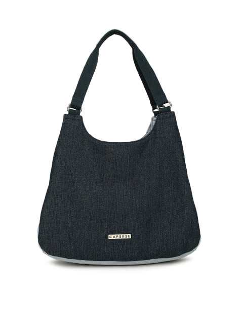 

Caprese Blue Solid Hobo Bag