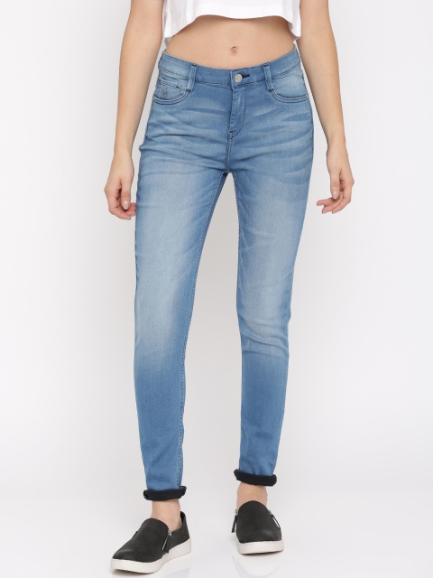 

Flying Machine Women Blue Veronica Skinny Fit High-Rise Clean Look Stretchable Jeans